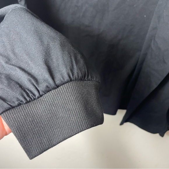 Shein Curve Plus Size 4XL Crop Sweatshirt Black Leopard Pocket Stretch - Picture 3 of 5